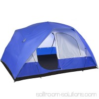 Best Choice Products 5-Person Weather Resistant Dome Camping Tent w/ Carrying Bag - Blue   