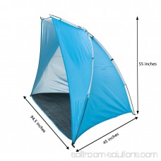 iCorer Outdoor Portable EasyUp Beach Cabana Tent Sun Shelter Sunshade, Blue, 94.5L x 47.2W x 55H 566064464