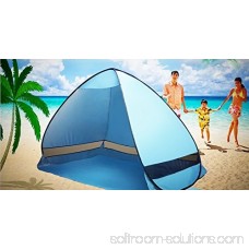 Outdoor Deluxe Beach Tent,Automatic Pop Up Instant Portable Outdoors Beach Tent, UV Protection Sun Shelter,Easy set up