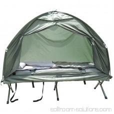 Outsunny Air Mattress Sleeping Bag Combo Pop Up Tent Cot