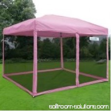 Quictent 10x10 Ez Pop up Canopy with Netting Screen House Instant Gazebo Party Tent Mesh Sides Walls With Carry BAG Green