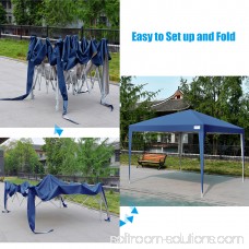 Upgraded Quictent 10x10 EZ Pop Up Canopy Gazebo Party Tent 100% Waterproof with Sidewalls and Mesh Windows (Black)