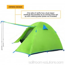 Weanas 1 Person Backpacking Tent Lightweight w/ Gear Storage Footprint