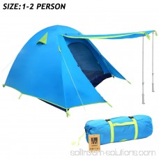 Weanas 1 Person Backpacking Tent Lightweight w/ Gear Storage Footprint