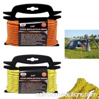 1/4 Neon Reflective Guyline Camping Tent Tarp Rope 50' Line Cord Paracord Guide