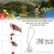 100pcs 4MM Elastic Ball Bungee Cord Lace Canopy Tarp Tie Downs Tent Accessory 569756563