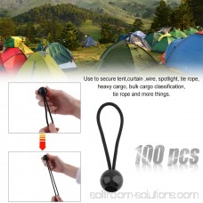100pcs 4MM Elastic Ball Bungee Cord Lace Canopy Tarp Tie Downs Tent Accessory 569756563