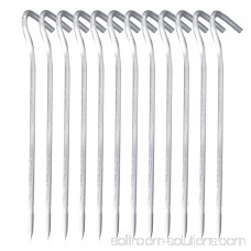 Aluminum Alloy Hook Design Anti-Skidding 8pc Outdoor Picnic Camping Fishing Canopy Tent Pegs Stakes Nails Ground Pin