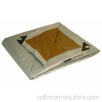 Foremost Tarp 10' x 20' Silver and Brown Tarp   551977639