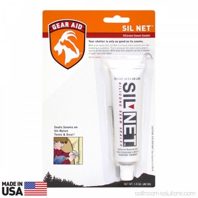 Gear Aid SilNet Silicone Tent Seam Sealer Outdoor Camping Hiking - 1.5 oz Small