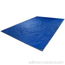 Yahill 2-3-4 Person Outdoor Thickened Oxford Fabric Camping Shelter Tent Tarp Canopy Cover Tent Groundsheet Camping Blanket Mat (Blue - 2 Person)