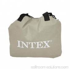 Intex Deluxe Raised Pillow Rest Air Mattress with Built-In Pump, Queen | 67737E