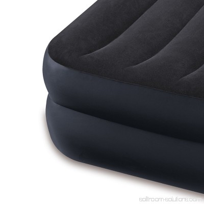 Intex Dura-Beam Pillow Rest Airbed w/ Fiber-Tech Built-In Pump, Twin | 64121E