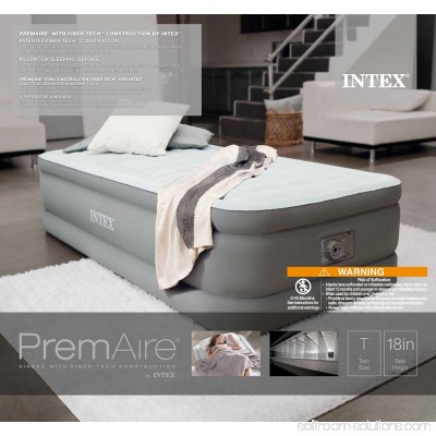Intex PremAire Elevated Airbed Kit, Twin