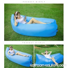 Outdoor Lazy Inflatable Couch Air Sleeping Sofa Lounger Bag Camping Bed Portable