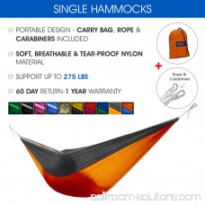 Yes4All Single Lightweight Camping Hammock with Carry Bag (Green/Blue) 566639193