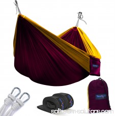 Yes4All Ultralight Portable Parachute Nylon Double Hammock With Tree Straps - Carry Bag Included 564819685